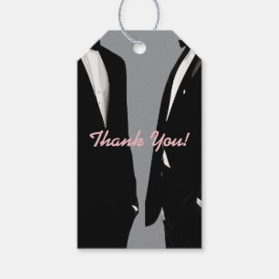 Elegant Modern Gay Men Wedding Gift Tags
