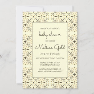 Elegant Modern Gender Neutral CUSTOM BABY SHOWER  Invitation