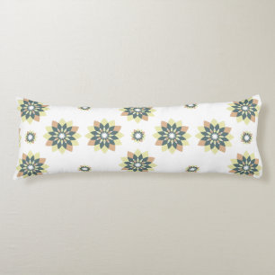 Elegant Modern Geometric Star Bursts Body Cushion