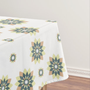 Elegant Modern Geometric Star Bursts Tablecloth
