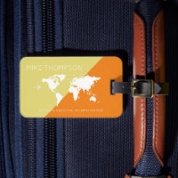 elegant modern geometric world Travel orange