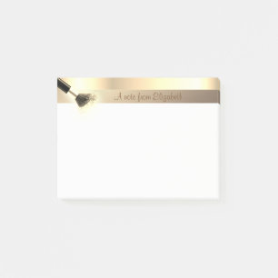 Elegant Modern Girly,Makeup Brush - Personalised Post-it Notes