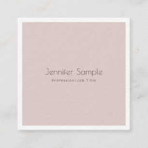 Elegant Modern Glamourous Design Luxury Trendy Square Business Card