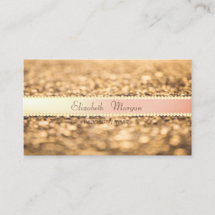 Elegant  Modern Glitter Bokeh,Pearls Business Card