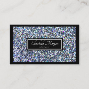 Elegant Modern Glitter,Sparkles, Frame Business Card