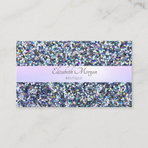 Elegant Modern Glitter,Sparkles ,Stripe Business Card