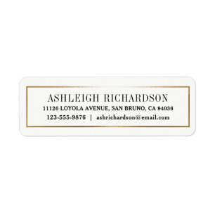 Elegant Modern Gold Border