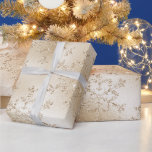 Elegant Modern Gold Christmas Snowflake Pattern Wrapping Paper<br><div class="desc">Pretty faux gold Christmas pattern.</div>
