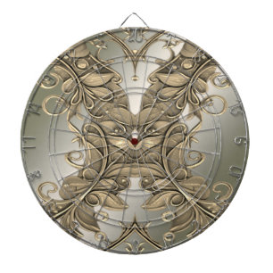 Elegant Modern Gold Decorative Dartboard
