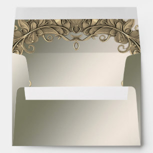 Elegant Modern Gold Decorative Envelope