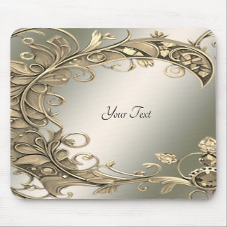 Elegant Modern Gold Decorative Mousepad