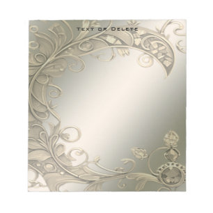 Elegant Modern Gold Decorative Notepad