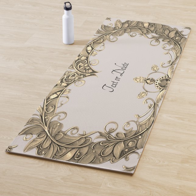 Elegant Modern Gold Decorative Yoga Mat (In Situ)