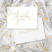 Elegant Modern Gold Heart Script