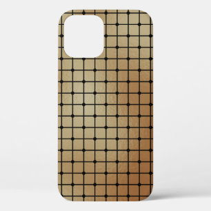 Elegant Modern Gold Squares Tiles Pattern   iPhone 12 Pro Case