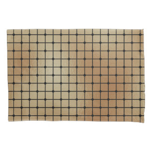 Elegant Modern Gold Squares Tiles Pattern   Pillowcase