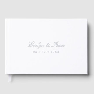 Elegant Modern Graceful Wedding Guest Book