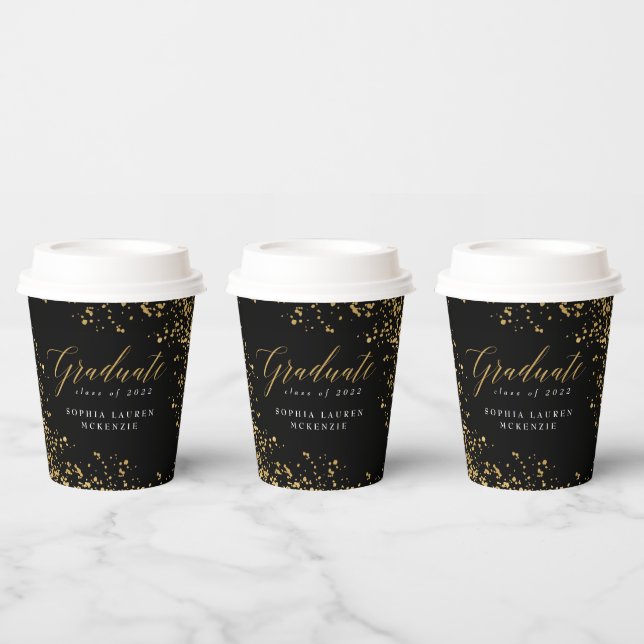 ELEGANT MODERN GRADUATE  PAPER CUPS (Multi)