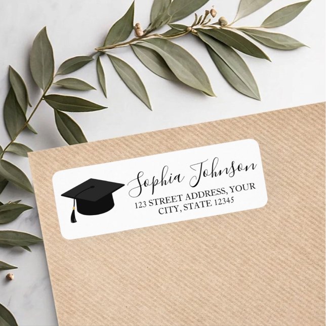 Elegant Modern Graduation Return Address (Creator Uploaded)