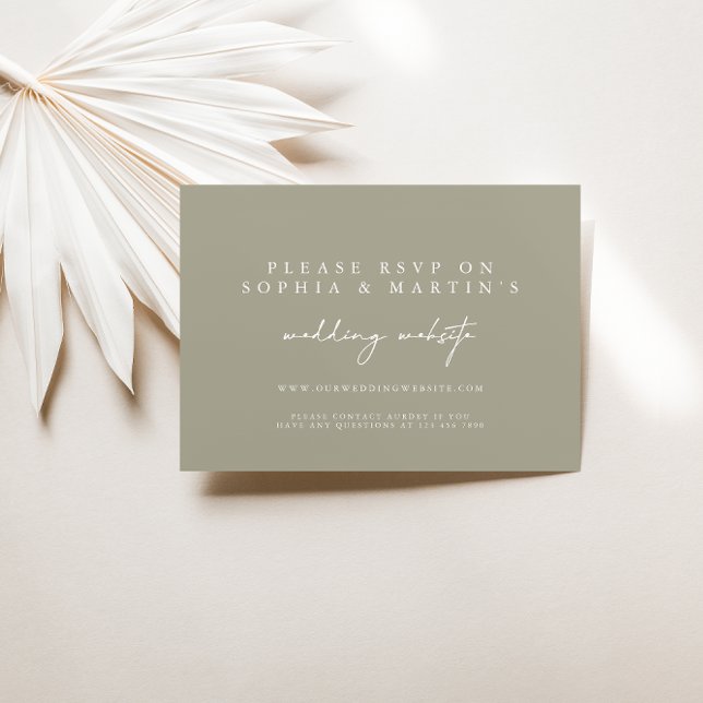 Elegant Modern Grey RSVP Online Wedding Website (Creator Uploaded)