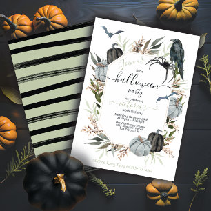 Elegant Modern Halloween Party Invitation