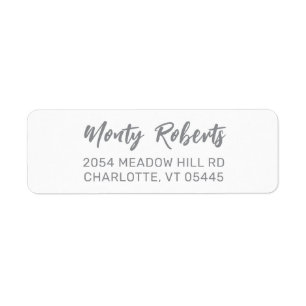 Elegant Modern Hand Sketched   Return Address