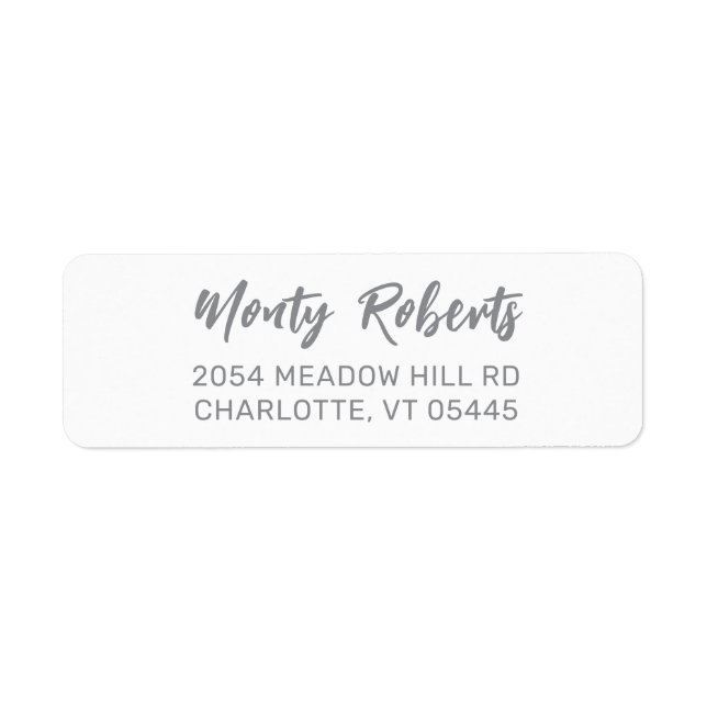Elegant Modern Hand Sketched | Return Address (Front)