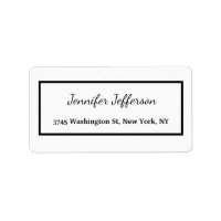 Elegant Modern Handwriting Plain Professional
