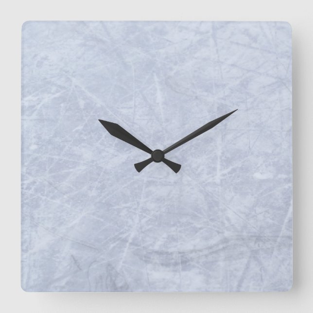 Elegant Modern Ice Blue Wall Clock (Front)
