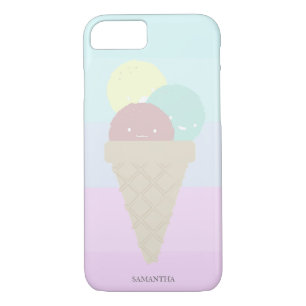 Elegant Modern, Ice Cream, Ombre-Personalised iPhone 8/7 Case