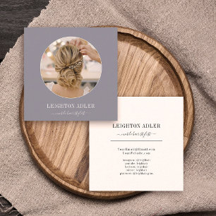 Elegant Modern Instagram Hair Stylist Chic Script Calling Card
