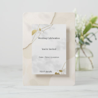 Elegant Modern Invitation Card Minimal Luxury Even