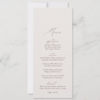 Elegant Modern Ivory Calligraphy Wedding Invitation