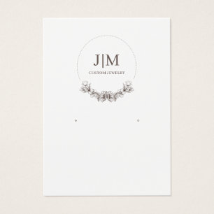 Elegant Modern Jewellery Earring Display Monogram