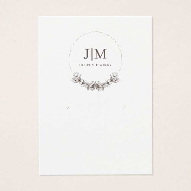 Elegant Modern Jewellery Earring Display Monogram (Front)