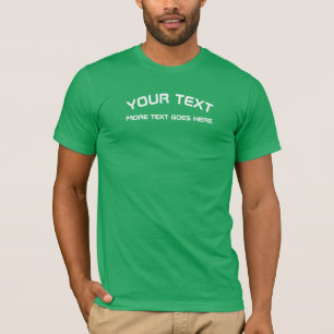 Elegant Modern Kelly Green Colour Apparel Text Men T-Shirt