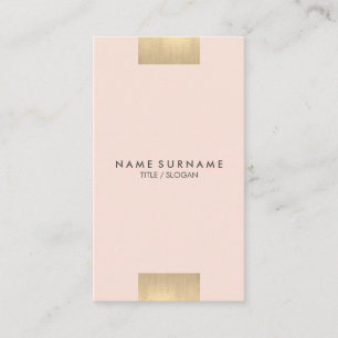 Elegant Modern Kraft Printed Gold Pastel Vertical Business Card