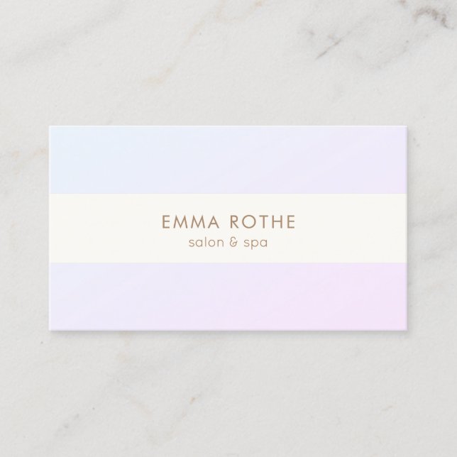 Elegant Modern Lavender Lilac Ombre Beauty  Business Card (Front)