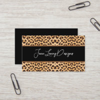 Elegant Modern Leopard Animal Print Custom