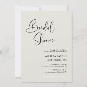 Elegant & modern Light Sage green Bridal shower Invitation