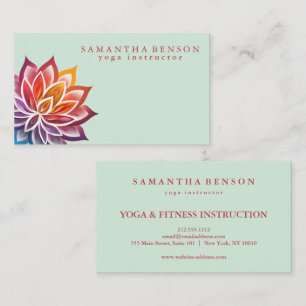 Elegant Modern Lotus Flower  Business Card