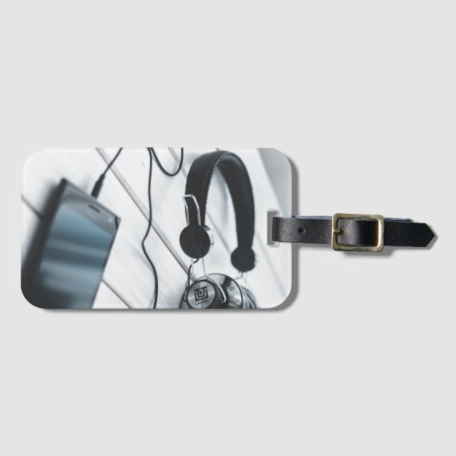 Elegant Modern Luggage Tag (Front Horizontal)