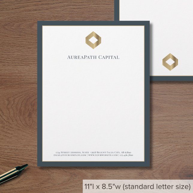 Elegant Modern Luxury Custom Letterhead (Creator Uploaded)