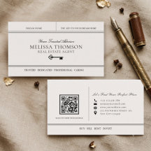 Elegant Modern Luxury Real Estate Agent QR Code