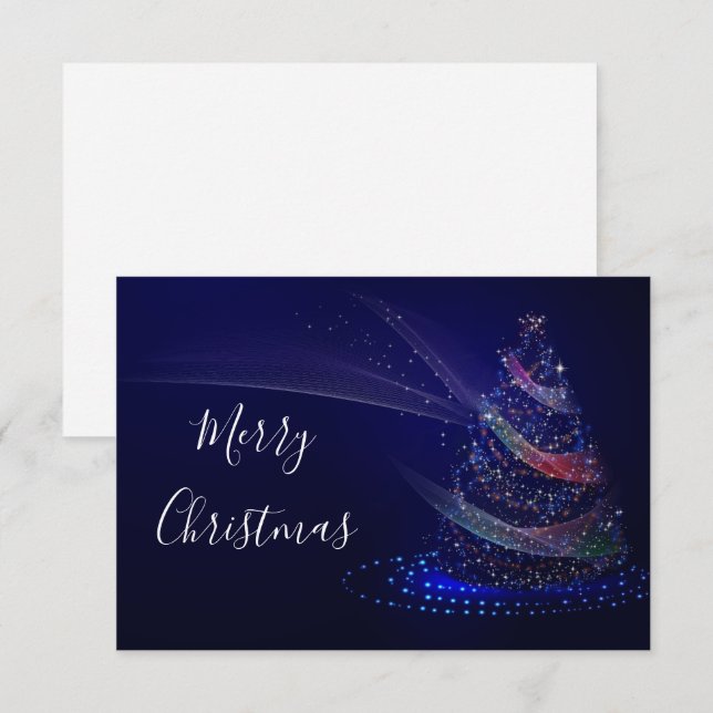 Elegant & modern Merry Christmas Invitation (Front/Back)