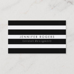 Elegant Modern Metallic Blue Tint Stripes Business Card