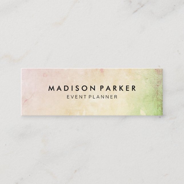 Elegant Modern Mini Business Card (Front)