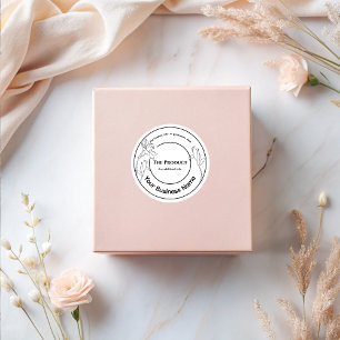 Elegant Modern Minimal Black And White Product