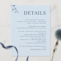 Elegant, Modern Minimal Dusty Blue Wedding Details