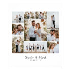 Elegant modern minimal photo collage wedding